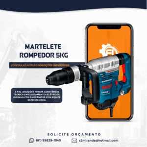 Locação de Martelete Rompedor 5KG