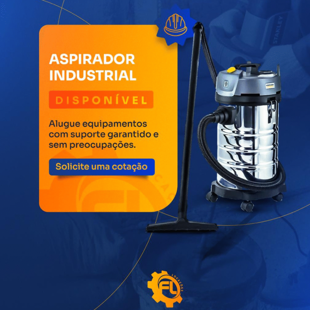 Locação de Aspirador de Pó Industrial em Recife