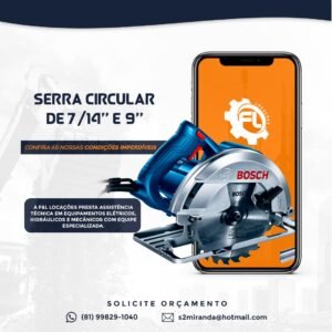 Locação de Serra Circular de 7/14" e 9"